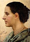 Henryk Hector Siemiradzki Portrait of a Young Woman painting